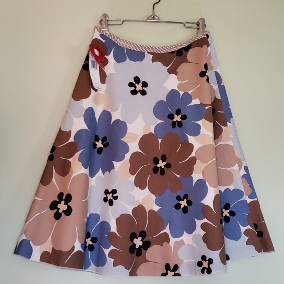 POP Floral Print Spring Summer Skirt Preppy BOHO - Picture 3 of 8